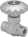 Image of Product. Front orientation. Flow-Adjustment Valves. Compact Threaded Flow-Adjustment Valves for Cryogenic Liquid.