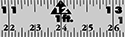 Image of Specification. Front orientation. ZoomedIn view. Tape Measures. Center-Finding Tape Measures.