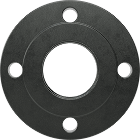 Image of Product. Back orientation. Low-Pressure Forged Steel Pipe Flange, 2-1/2 NPT.