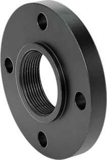 Image of Product. Front orientation. Low-Pressure Forged Steel Pipe Flange, 2-1/2 NPT.