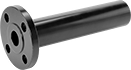 Image of Product. Raised Surface on Back. Back orientation. Pipe and Fittings. Low-Pressure Iron and Steel Unthreaded Pipe Flanges, Long-Neck Flanges, Butt Weld, Raised Surface.