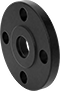 Image of Product. Slip-On Weld: Raised Surface on Back. Back orientation. Pipe and Fittings. Low-Pressure Iron and Steel Unthreaded Pipe Flanges, Flanges, Slip-On Weld Female, Raised Surface.