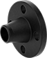 Image of Product. Butt Weld: Front. Front orientation. Pipe and Fittings. Low-Pressure Iron and Steel Unthreaded Pipe Flanges, Flanges, Butt Weld, Raised Surface.