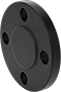 Image of Product. Raised Surface on Back. Back orientation. Pipe and Fittings. Low-Pressure Iron and Steel Unthreaded Pipe Flanges, Blind Flanges, Flanged, Raised.