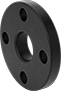 Image of Product. Stub End: Flat Surface on Back. Back orientation. Pipe and Fittings. Low-Pressure Iron and Steel Unthreaded Pipe Flanges, Flanges, Stub-End Female, Flat Surface.