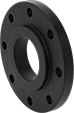 Image of Product. Raised Surface on Back. Back orientation. Pipe and Fittings. Low-Pressure Iron and Steel Unthreaded Pipe Flanges, Reducing Flanges, Slip-On Weld Female, Raised Surface.