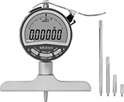 Image of Product. Front orientation. Depth Gauges. Mitutoyo Electronic Depth Gauges with Extension Rods.