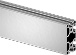 Image of Product. Front orientation. T-Slotted Framing and Fittings. T-Slotted Framing Rails, Cut-to-Length Double Four Slot Rails - Sold per Inch.