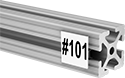 Image of ProductInUse. Front orientation. Contains Annotated. T-Slotted Framing and Fittings. Label Holders for T-Slotted Framing, Adhesive Strip Label Holders.