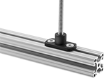 Image of ProductInUse. Front orientation. T-Slotted Framing and Fittings. Threaded Rod Mounts for T-Slotted Framing.