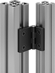 Image of ProductInUse. Front orientation. T-Slotted Framing and Fittings. Hinges for T-Slotted Framing, Reducer Hinges.