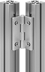 Image of ProductInUse. Front orientation. T-Slotted Framing and Fittings. Hinges for T-Slotted Framing, Hinges with Bearings.