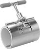 Easy-Access Low-Pressure Stainless Steel Clamp-On Pipe Fittings