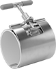 Easy-Access Low-Pressure Stainless Steel Clamp-On Pipe Fittings