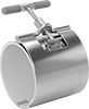 Easy-Access Low-Pressure Stainless Steel Clamp-On Pipe Fittings
