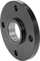 Image of Product. Front. Front orientation. Pipe and Fittings. FM-Approved Low-Pressure Iron and Steel Threaded Pipe Flanges, Cast Reducing Flanges, Flanged Fitting Connection, Threaded Fitting Connection, Female, Flat Surface.