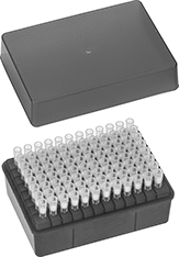 Image of Product. Front orientation. Pipette Tips. Sterile Universal-Fit Pipette Tips, Rack.