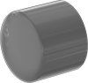 Image of Product. Front orientation. Pipe and Fittings. CPVC Pipe Fittings for Chemicals, Caps, Cement Socket Female.