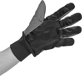Image of ProductInUse. Front orientation. Gloves. Water-Resistant Extreme Cold-Protection Gloves, Full Hand with Knit Cuff.