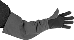 Image of ProductInUse. Front orientation. Gloves. Water-Resistant Extreme Cold-Protection Gloves, Full Hand and Arm with Open Cuff.