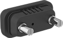 Image of Product. Front orientation. D-Sub Connector Caps. Washdown D-Sub Connectors.