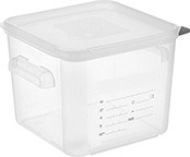 Image of Product. Front orientation. Food Storage Containers. Airtight Plastic Food Storage Containers, Style D.