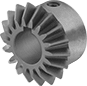 Image of Product. Front orientation. Miter Gears. Metal Miter Gears, Keyed Bore with Set Screw.