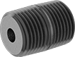 Image of Product. Male. Front orientation. Pipe and Fittings. Ultra-Thick-Wall Iron and Steel Threaded Pipe Nipples and Pipe, Pipe—Fully Threaded, Male, Threaded Fitting Connection.