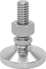 High-Capacity Swivel Leveling Mounts with Threaded Stud