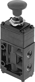 Image of Product. Front orientation. Directional Control Valves. Single-Action Air Directional Control Valves, Style R.