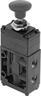 Image of Product. Front orientation. Directional Control Valves. Two-Speed Two-Action Air Directional Control Valves, Style K.