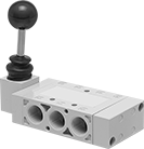 Image of Product. Front orientation. Directional Control Valves. Two-Speed Two-Action Air Directional Control Valves, Style A.
