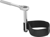 Image of Product. 1/2" Square Drive Size (Ratchet Wrench Not Included). Front orientation. Strap Wrenches. Square Drive Strap Wrenches, 1/2" Square Drive.