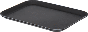 Image of Product. Front orientation. Antislip Food and Beverage Fiberglass Pans, 10-5/8" Wide, 7/8" High.