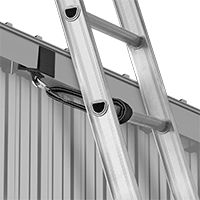 Image of ProductInUse. Front orientation. Stabilizing Anchors for Ladders. Style B.