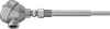 Threaded Thermocouple Probe Transmitters with Thermowell for Liquids and Gases