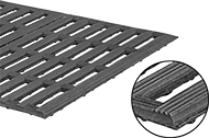 Image of Product. Front orientation. Contains Inset. Floor Mats. Drainage Floor Mats, Style B.