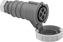 Image of Product. Front orientation. Power Connectors. IEC Pin-and-Sleeve Connectors, Sockets.
