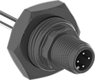 Image of Product. Front orientation. Metric Circular Connectors. Rotatable DC Metallic-Object Proximity Sensors.