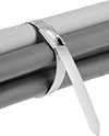 Image of ProductInUse. Front orientation. Cable Ties. Choose-a-Color Stainless Steel Cable Ties.