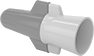 Image of Product. Front orientation. Wire Splices, Connectors, and Taps. Twist-On Wire Connectors, Easy-Grip Wing with Rubber Insulation Extension.