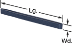 Image of Specification. Front orientation. Contains Annotated. Rubber Bands. Metal-Detectable Rubber Bands.