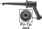 Image of Product. Hook × Sheathed Probe Jack. Front orientation. Contains Inset. Test Lead Adapters. Hook, Sheathed Probe Jack.