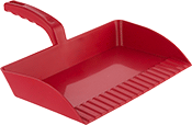 Image of Product. Red. Front orientation. Red. Metal- and X-Ray-Detectable Dust Pans.