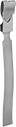 Image of Product. 7&nbsp;1/2"&nbsp;Ht.×1"&nbsp;Wd. (Gray). Front orientation. Gray. Metal-Detectable Cardstock Write-On Tags, 7 1/2" High, 1" Wide.