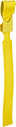 Image of Product. 7&nbsp;1/2"&nbsp;Ht.×1"&nbsp;Wd. (Yellow). Front orientation. Yellow. Metal-Detectable Cardstock Write-On Tags, 7 1/2" High, 1" Wide.