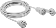 Image of Product. Front orientation. Extension Cords. Washdown Turn-Lock Extension Cords, Cords, 1 Outlet.
