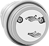 Image of Product. Front orientation. Power Connectors. Washdown Turn-Lock Connectors, Plugs.