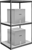 Image of ProductInUse. Front orientation. Shelving. Heavy Duty Wide and Deep Shelving, Open Shelving, Complete Units.
