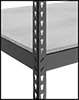 Image of Specification. Front orientation. ZoomedIn view. Contains Border. Heavy Duty Wide and Deep Shelving.